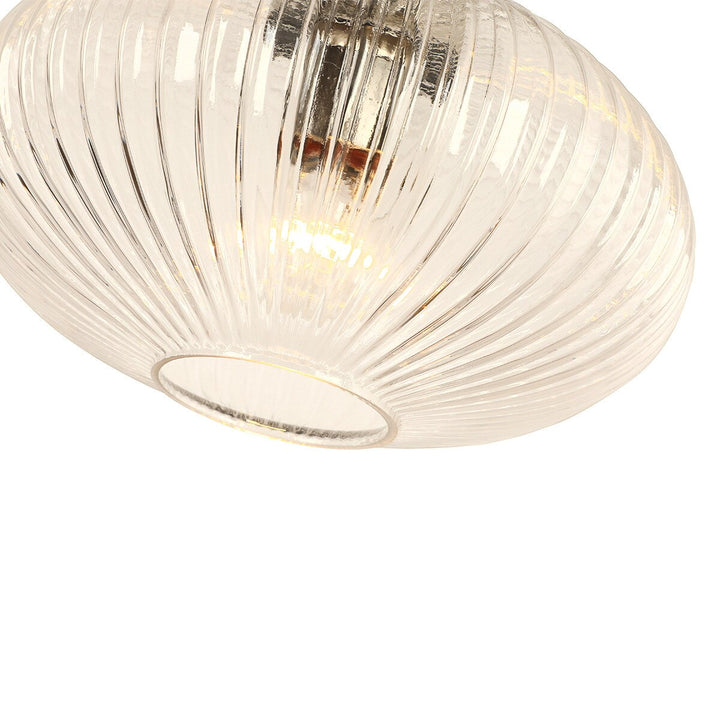 Cape Pendant Light Black Cord Satin Brass/Brushed Nickel
