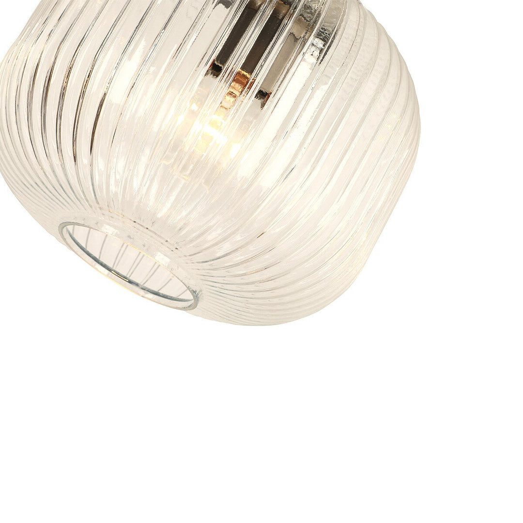 Main Small Pendant Light Black Cord Satin Brass/Brushed Nickel