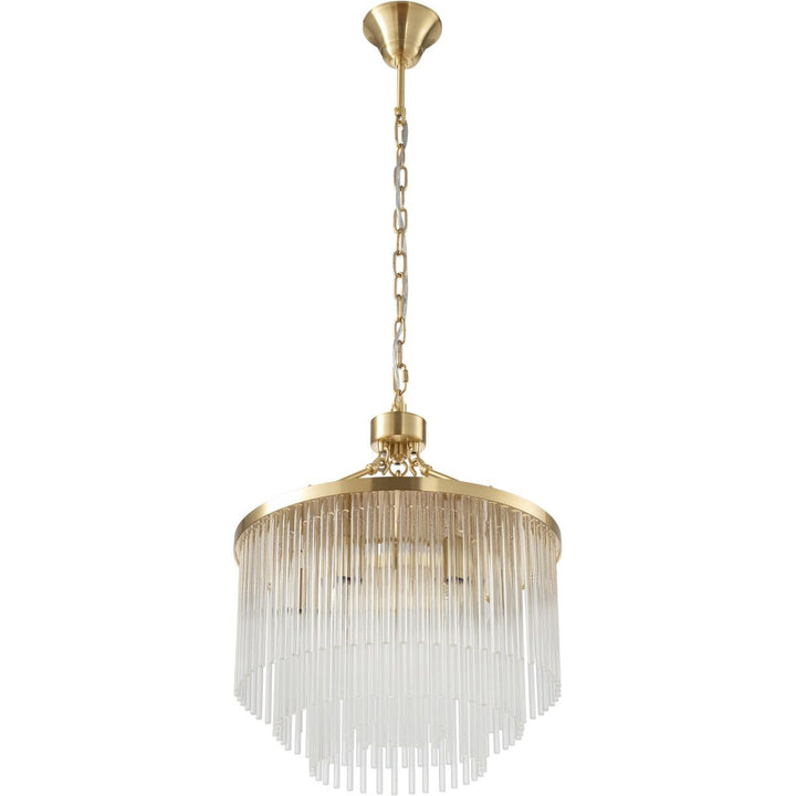 Evangeline Small 45cm 6 Light Chandelier Satin Brass Chandelier