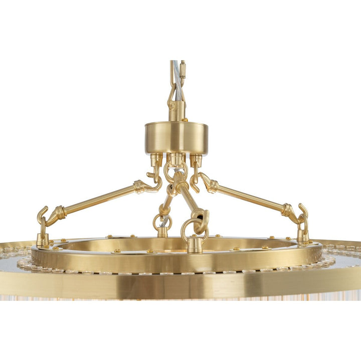 Evangeline Medium 60cm 8 Light Chandelier Satin Brass Chandelier