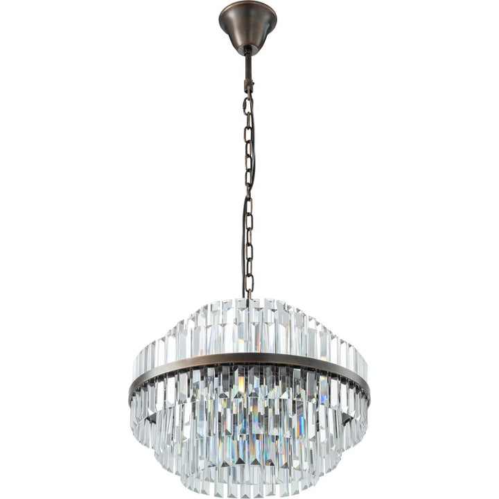 Evelyn Large 50cm 4 Light Chandelier Antique Brass