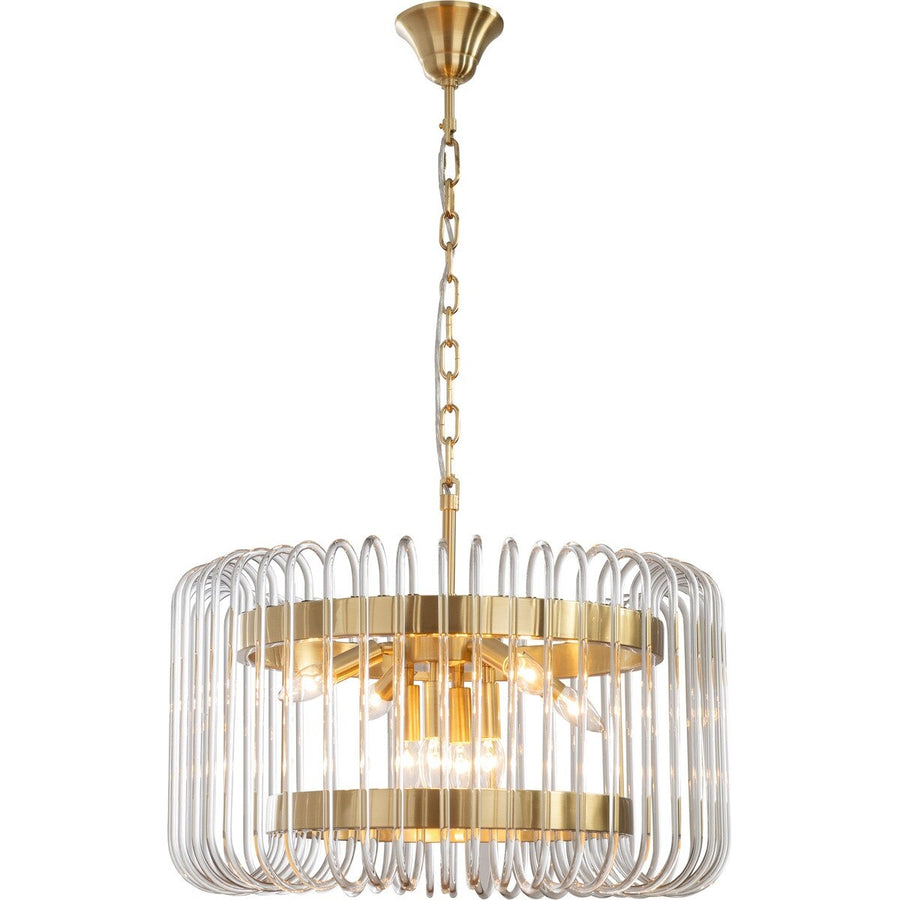 Collette 60cm 8 Light 1 Tier Chandelier Satin Brass Chandelier