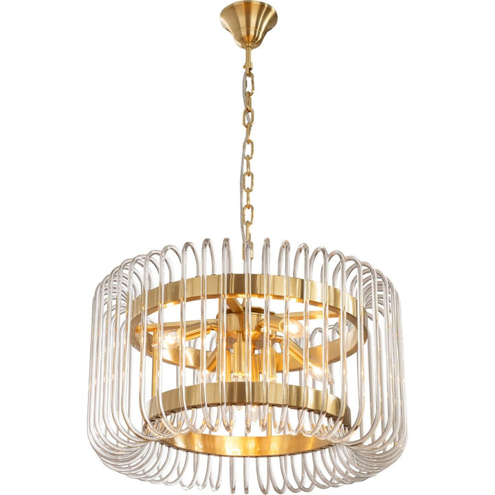 Collette 60cm 8 Light 1 Tier Chandelier Satin Brass Chandelier