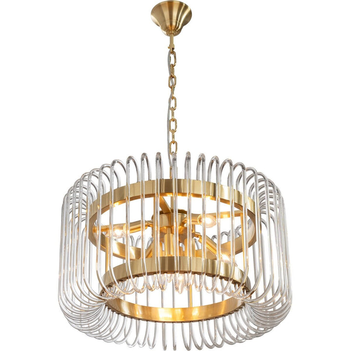 Collette 60cm 8 Light 1 Tier Chandelier Satin Brass Chandelier