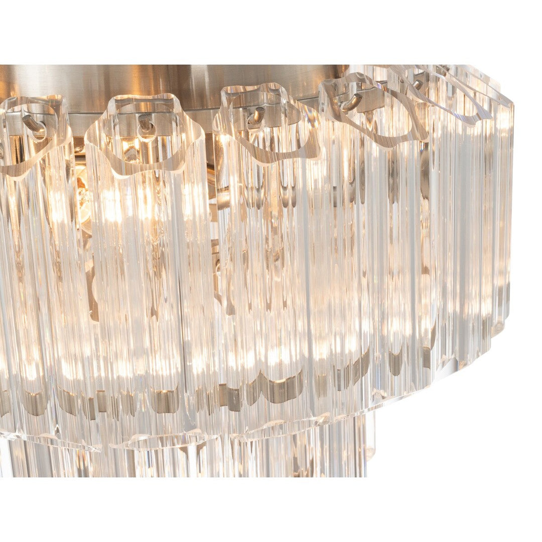 Calista Small 32cm 4 Light 2 Tier Chandelier Brushed Nickel Chandelier