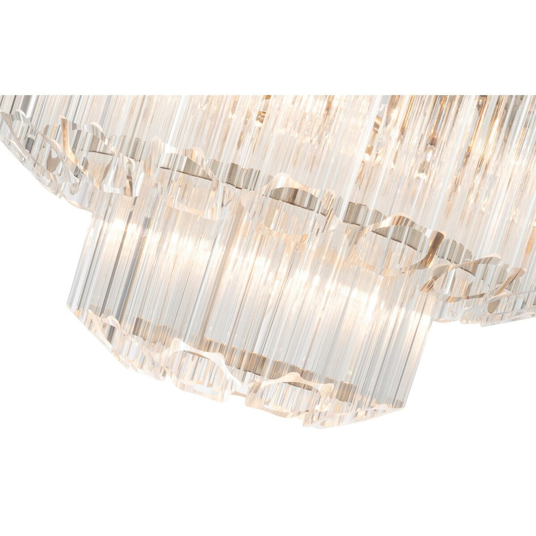 Calista Small 32cm 4 Light 2 Tier Chandelier Brushed Nickel Chandelier