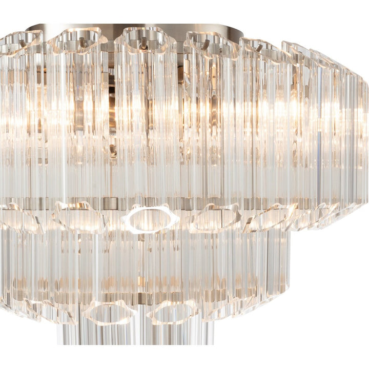 Calista Medium 42cm 5 Light 3 Tier Chandelier Brushed Nickel Chandelier