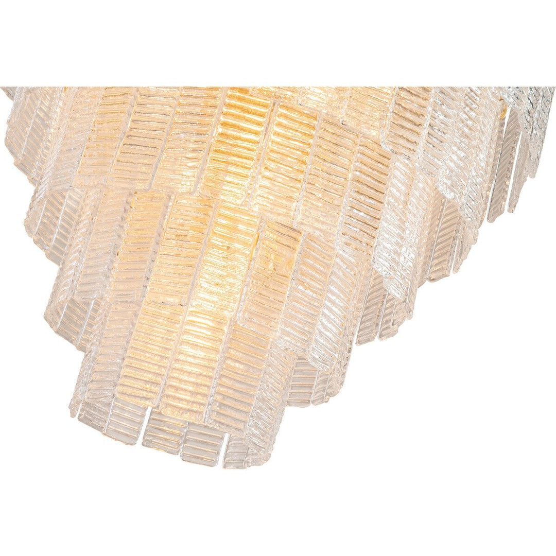 Alara Medium 60cm 9 Light 5 Tier Chandelier Satin Brass Chandelier