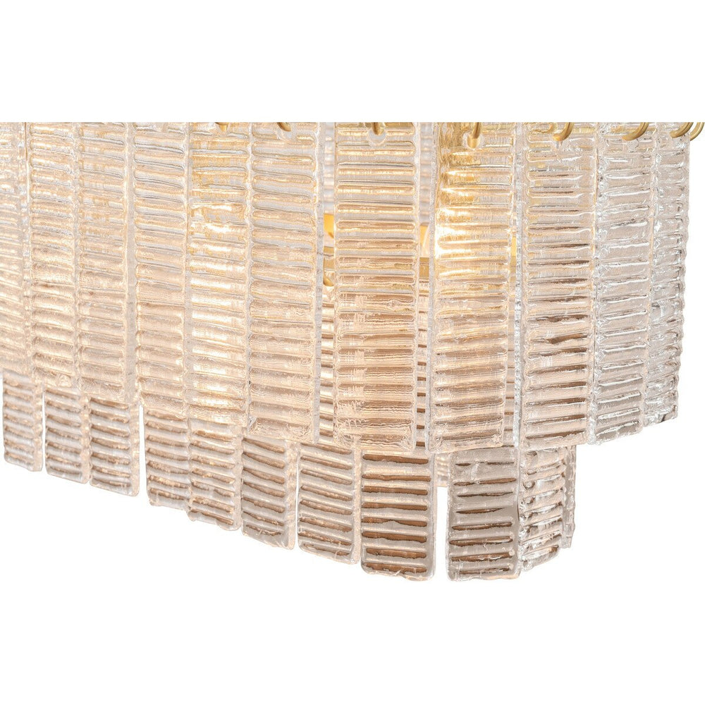Alara 100cm 5 Light Bench Chandelier Satin Brass Chandelier