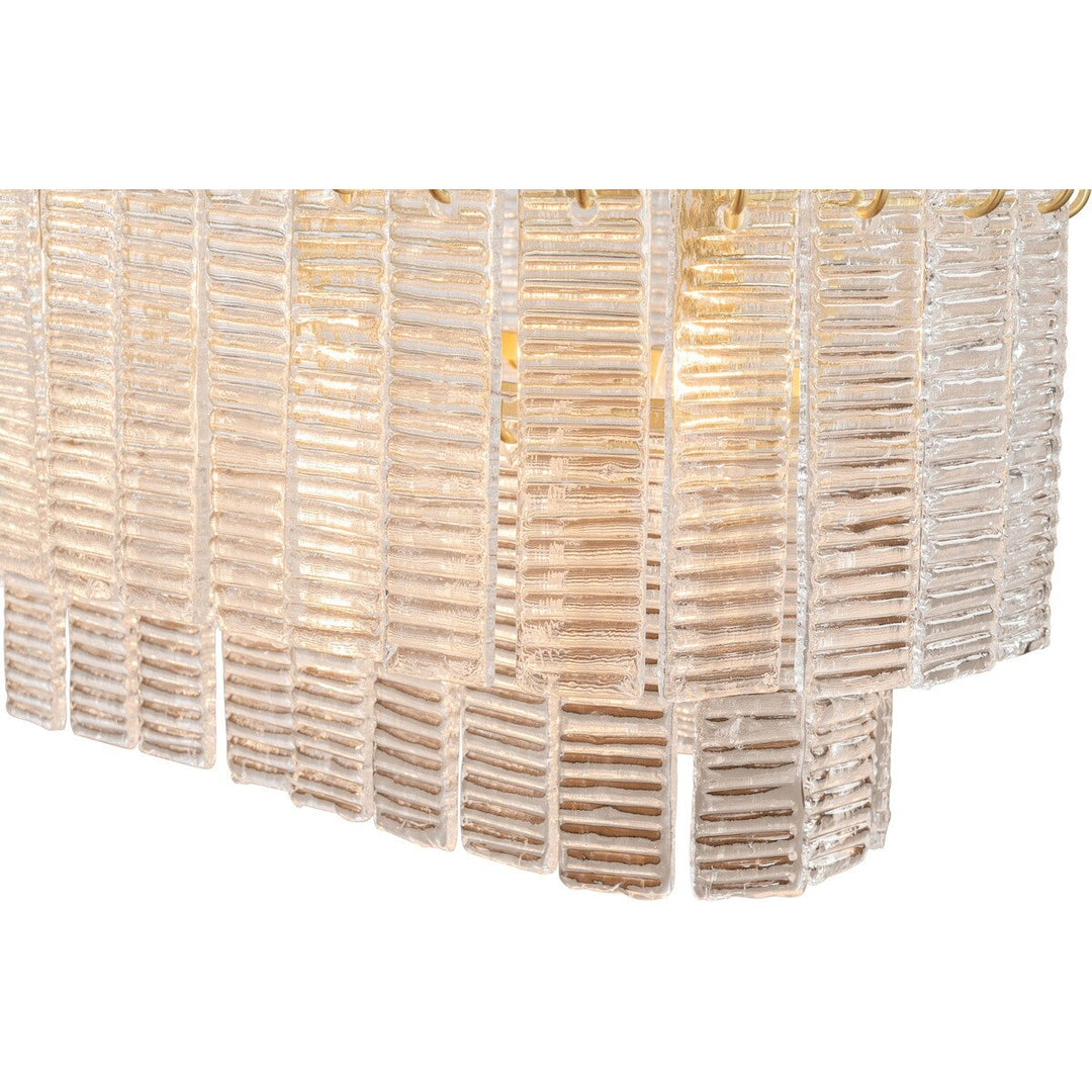 Alara 100cm 5 Light Bench Chandelier Satin Brass Chandelier