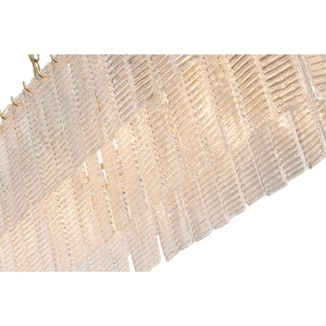 Alara 100cm 5 Light Bench Chandelier Satin Brass Chandelier