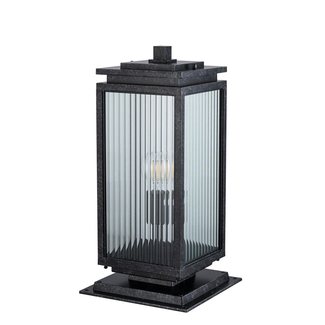 Boulevard Outdoor Pillar Mount Antique Black