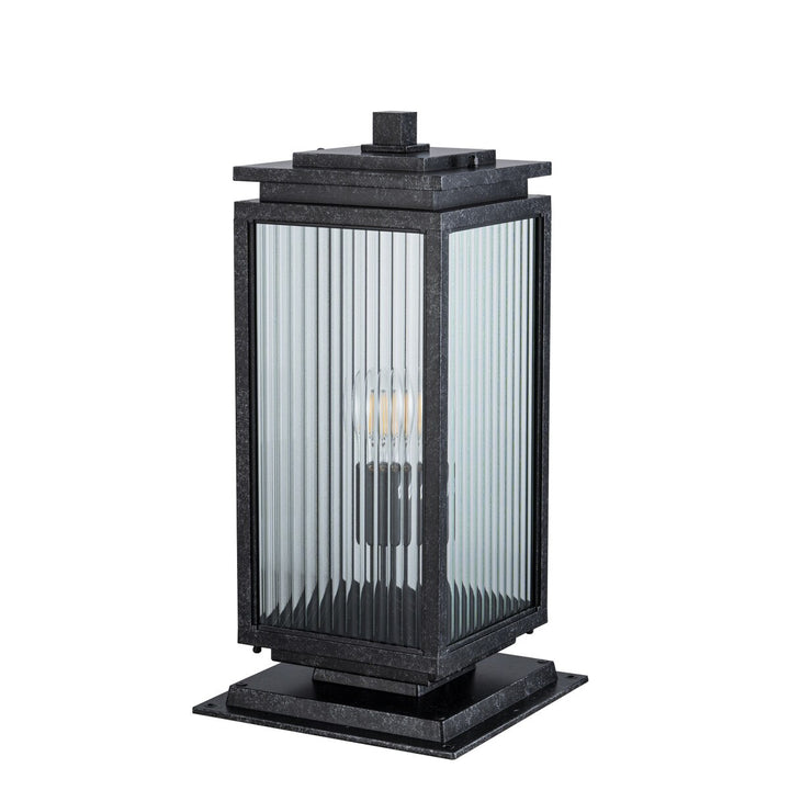 Boulevard Outdoor Pillar Mount Antique Black