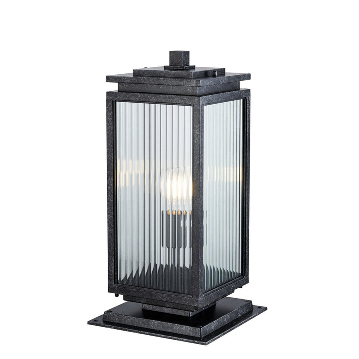 Boulevard Outdoor Pillar Mount Antique Black