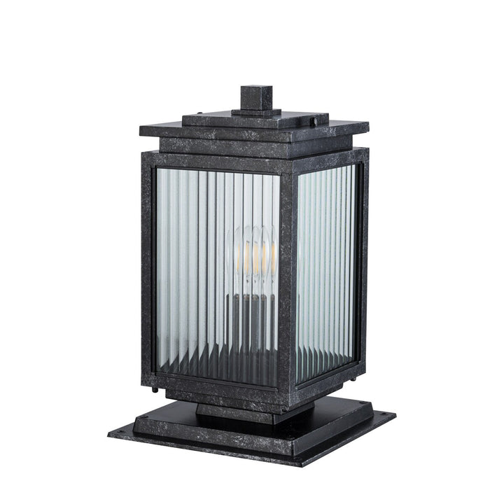 Boulevard Outdoor Pillar Mount Antique Black