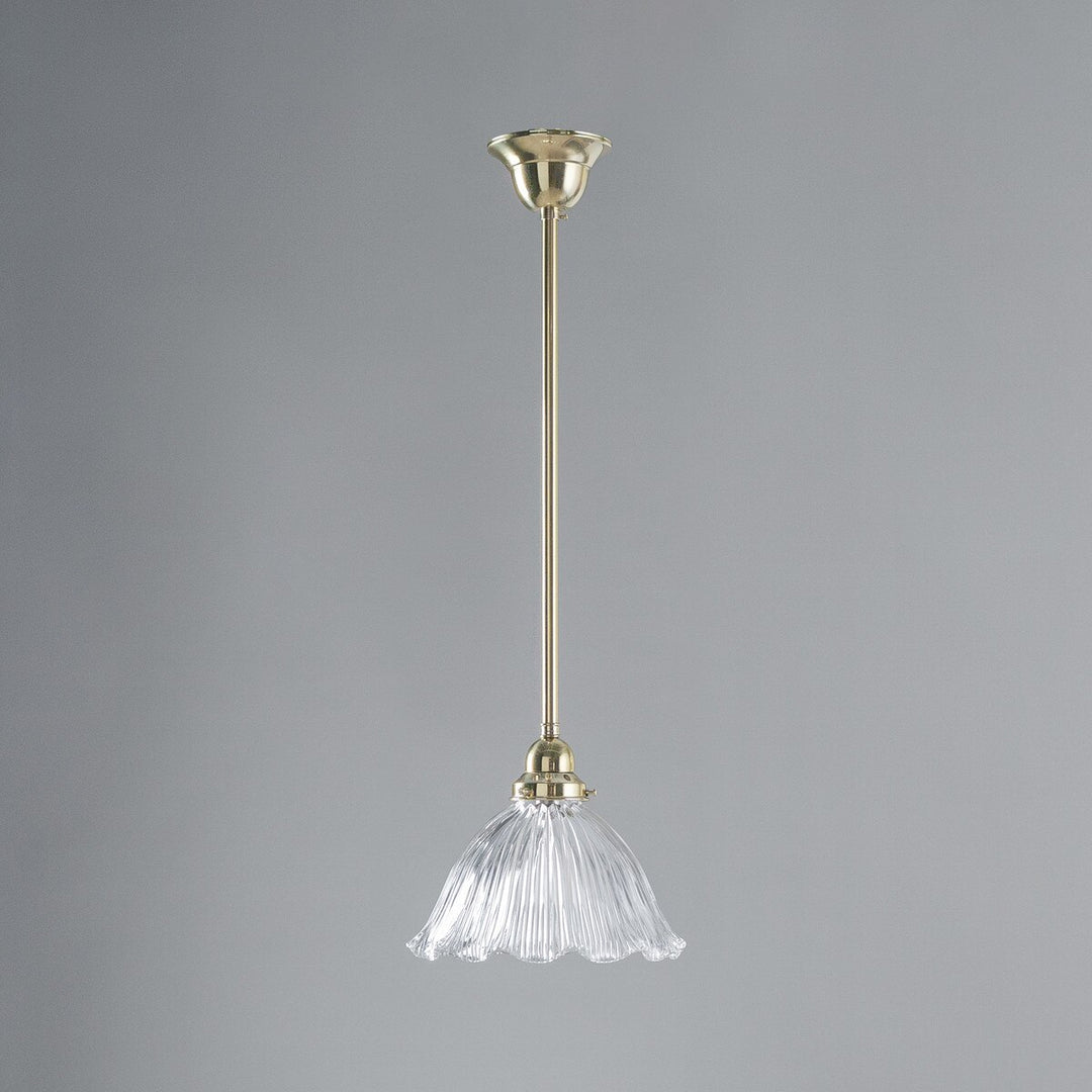 8044 Hallophane 9" Clear on Rod Set 1/2" x 1/2m