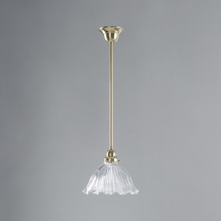 8044 Hallophane 9" Clear on Rod Set 1/2" x 1/2m