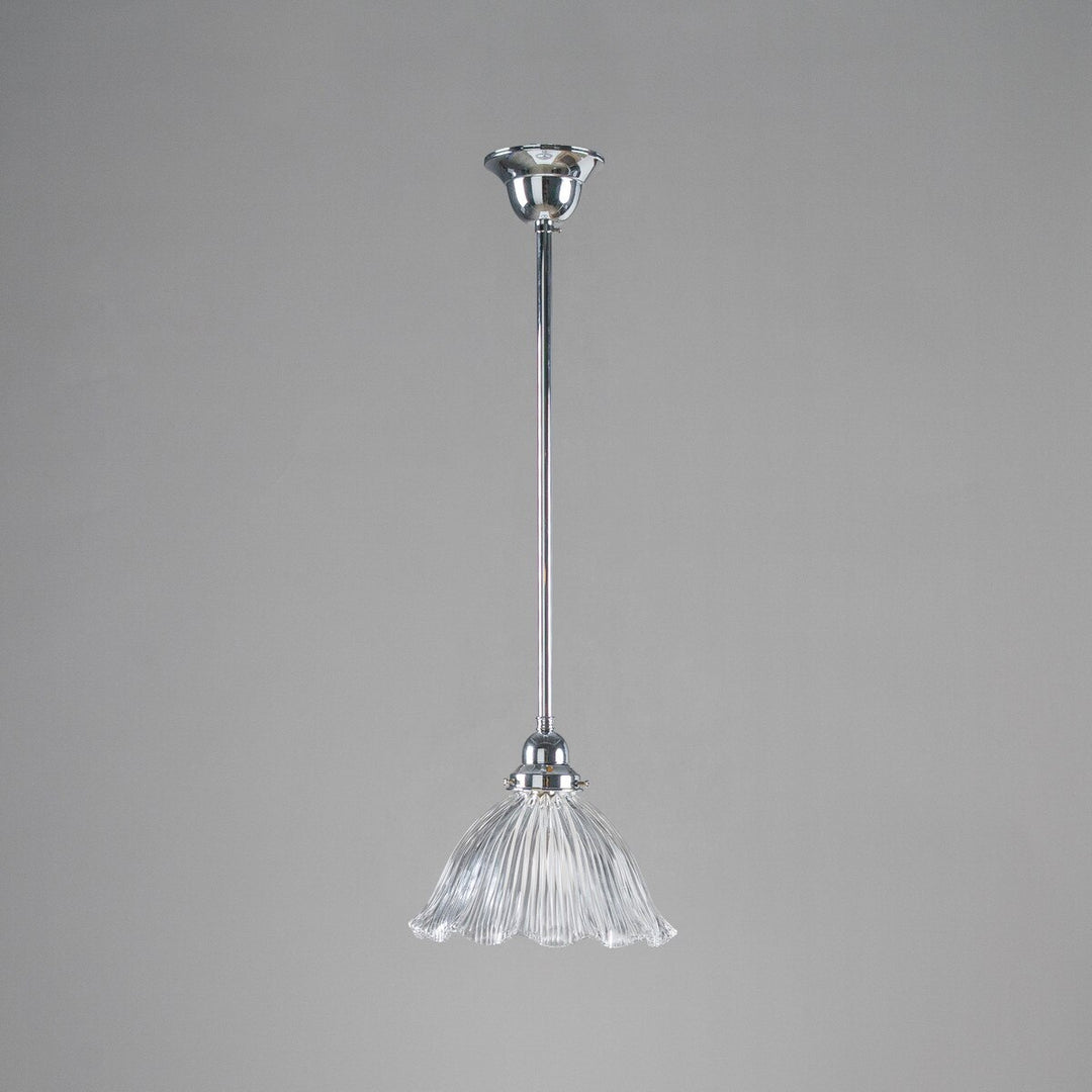 8044 Hallophane 9" Clear on Rod Set 1/2" x 1/2m