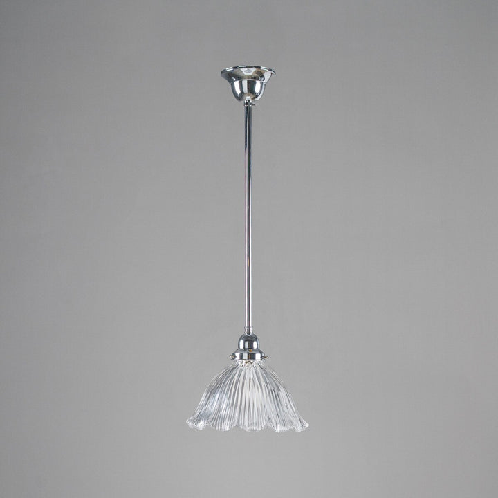 8044 Hallophane 9" Clear on Rod Set 1/2" x 1/2m