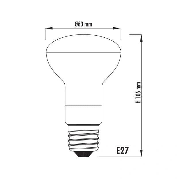 SAL R SERIES DIMMABLE LR63/D - 7W