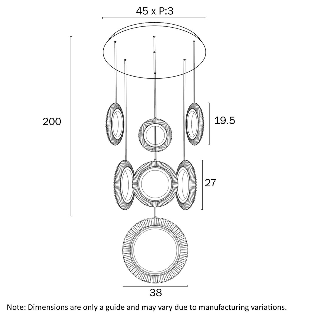 Telbix LUNA 7 RING PENDANT