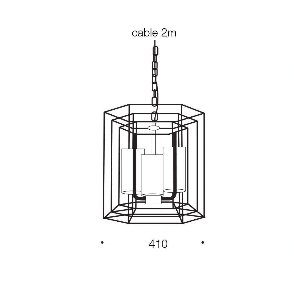 TELBIX LANE 3 LIGHTS PENDANT