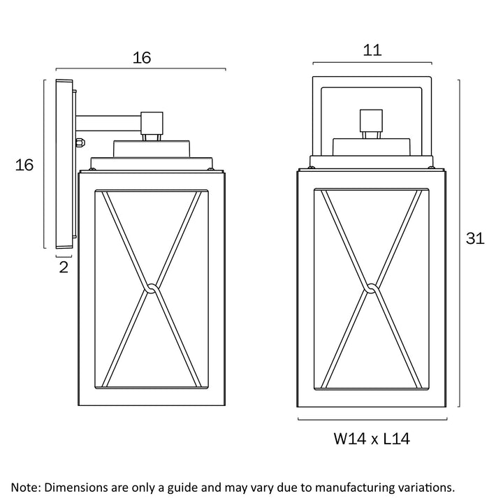 MALLORY 30 EXTERIOR WALL LIGHT