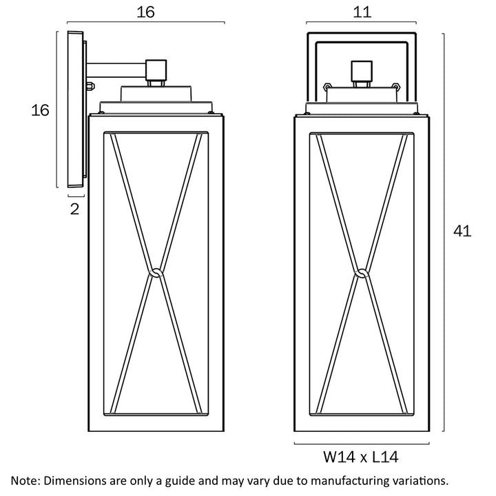 MALLORY 40 EXTERIOR WALL LIGHT