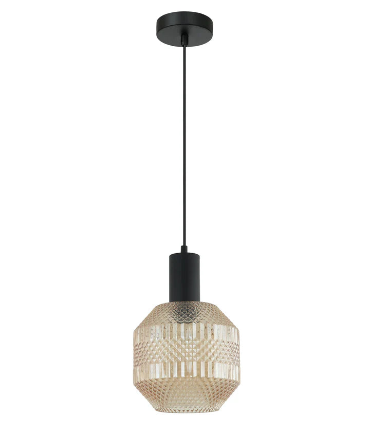 MARACA: Interior Glass Jar With Quadrilateral Segment Pendant Lights