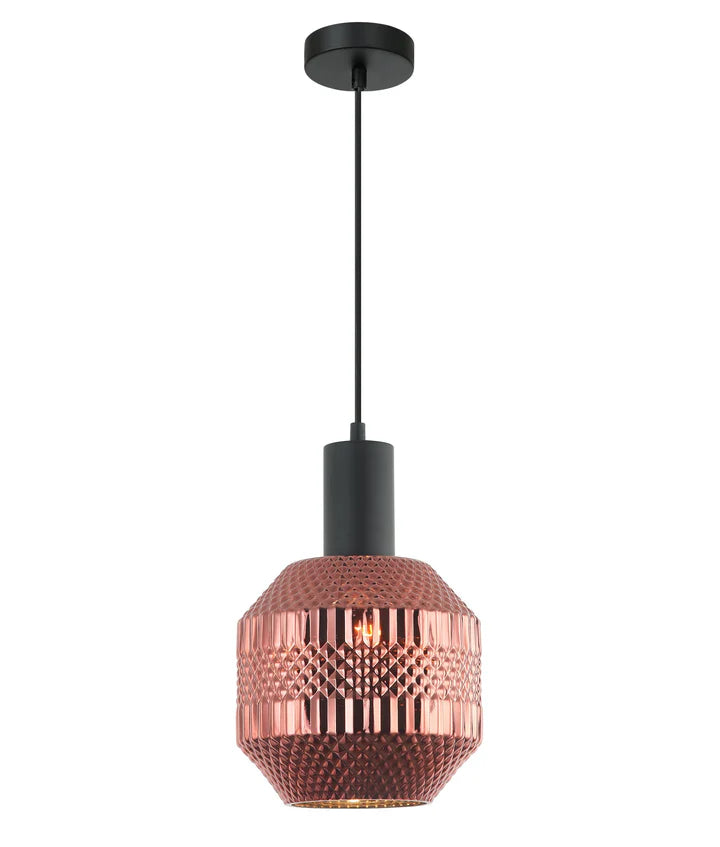 MARACA: Interior Glass Jar With Quadrilateral Segment Pendant Lights