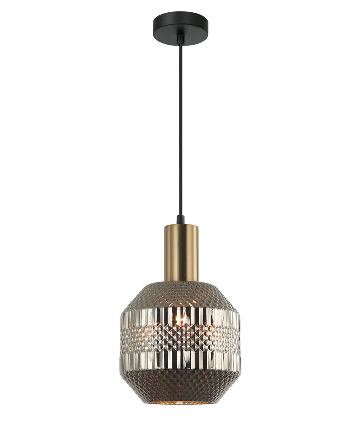 MARACA: Interior Glass Jar With Quadrilateral Segment Pendant Lights