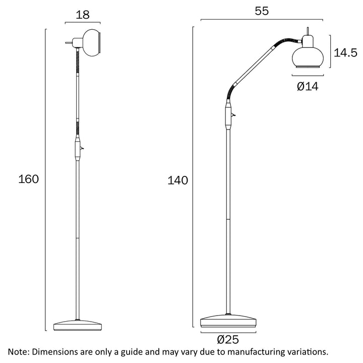 Telbix MARBELL FLOOR LAMP