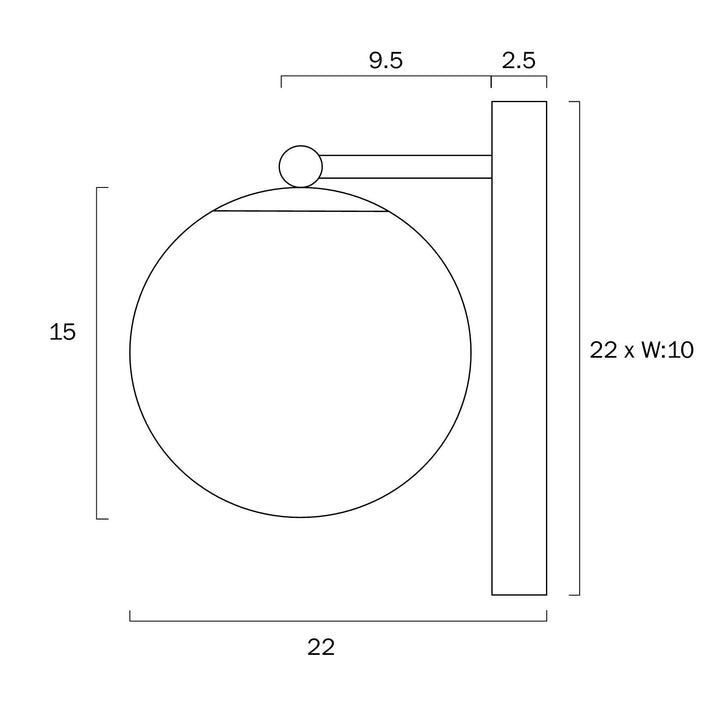 TELBIX MARSTEN WALL LIGHT