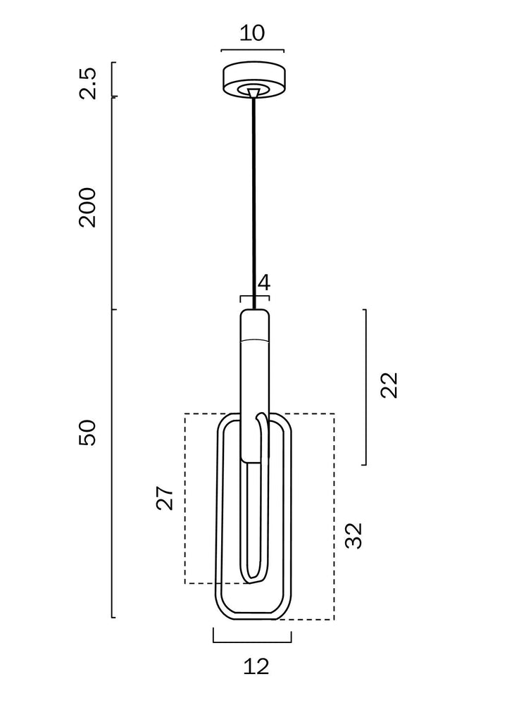 TELBIX MARVIN 1LT PENDANT SQUARE