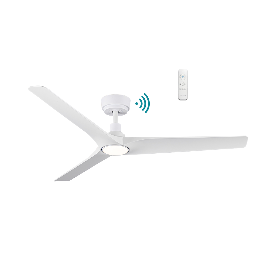 Cordoba DC 52″ Smart Ceiling Fan With WIFI Remote Control+LED light Matte White Ceiling Fan