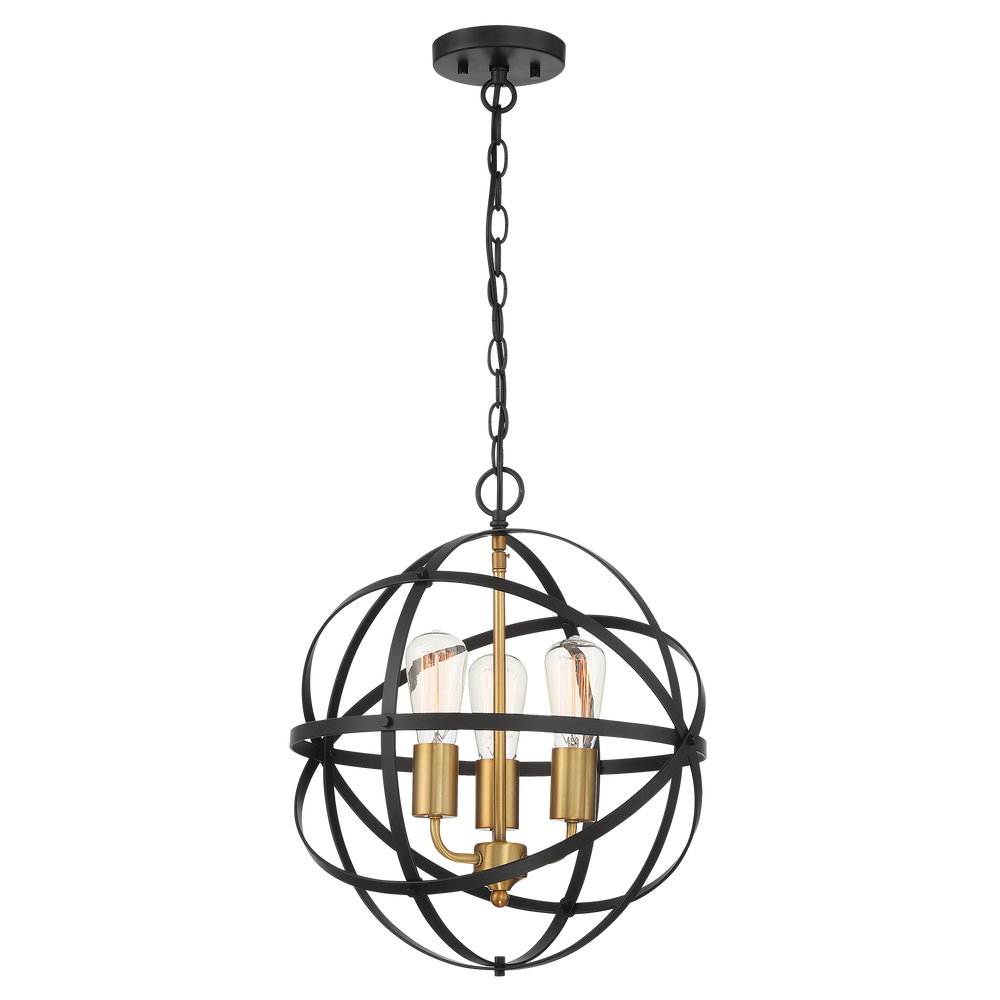 APOLLO Pendant BRZ/GLD 40cm Pendant