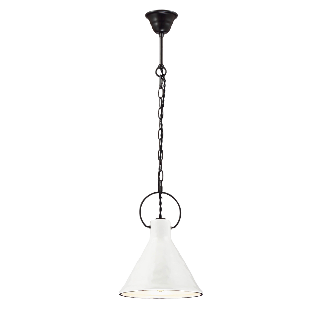 IVY WHITE/BLACK GLD White with Black Pendant