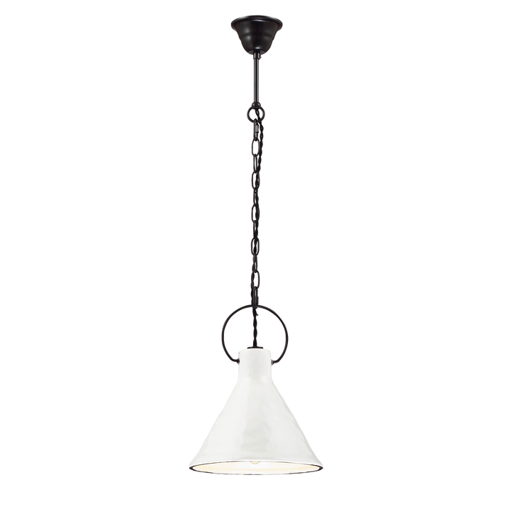 IVY WHITE/BLACK GLD White with Black Pendant