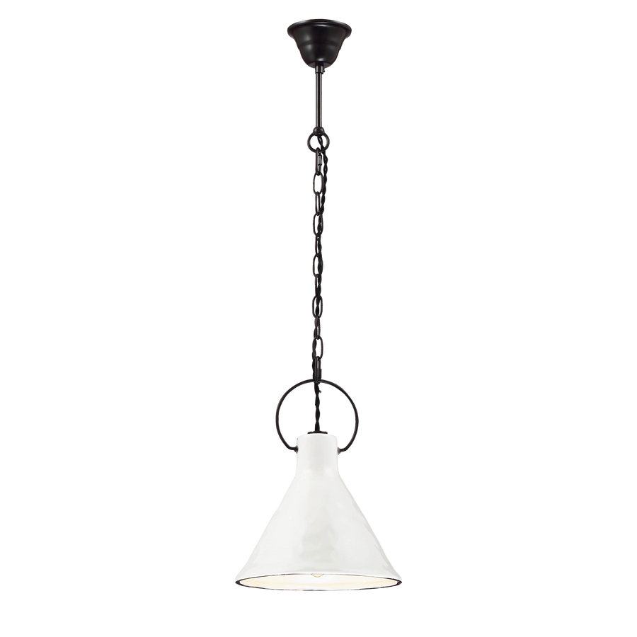 IVY WHITE/BLACK GLD White with Black Pendant