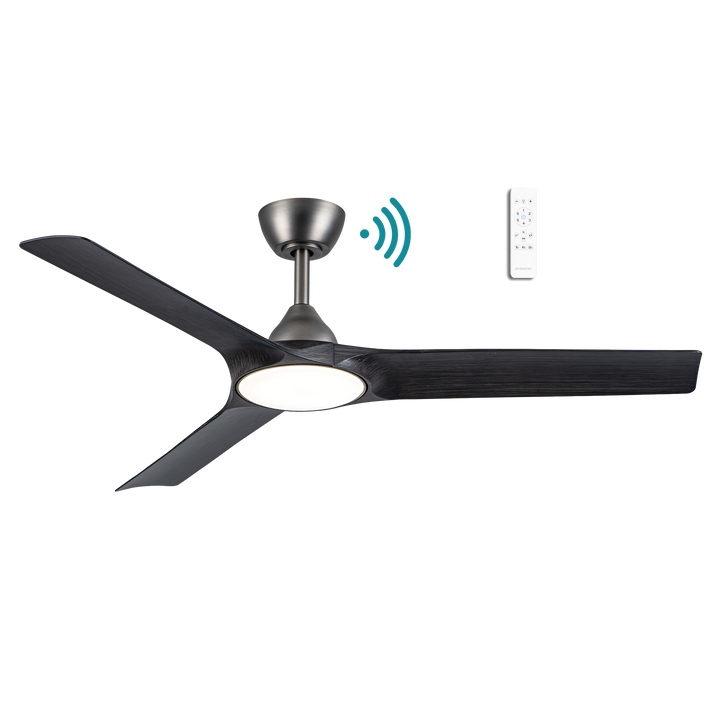Alpine DC 52″ Smart Ceiling Fan With WIFI Remote Control With Light Pewter with Charcoal Ceiling Fan