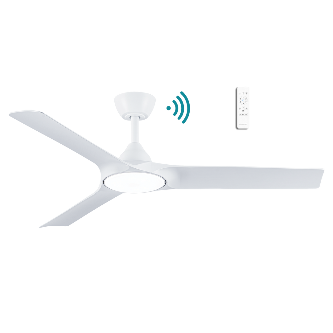 Alpine DC 52″ Smart Ceiling Fan With WIFI Remote Control With Light Matt White Ceiling Fan