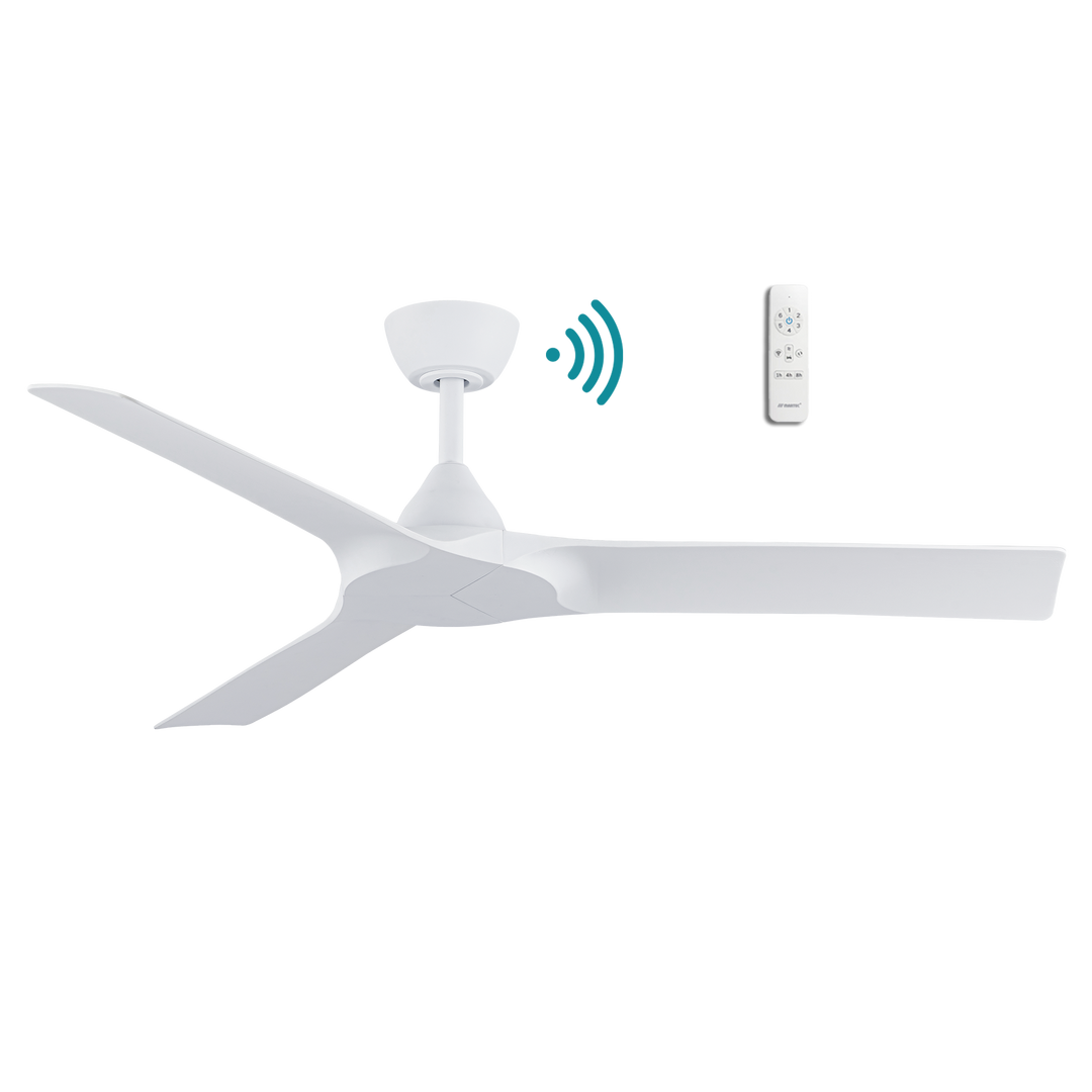 Alpine DC 52″ Smart Ceiling Fan With WIFI Remote Control Matt White Ceiling Fan