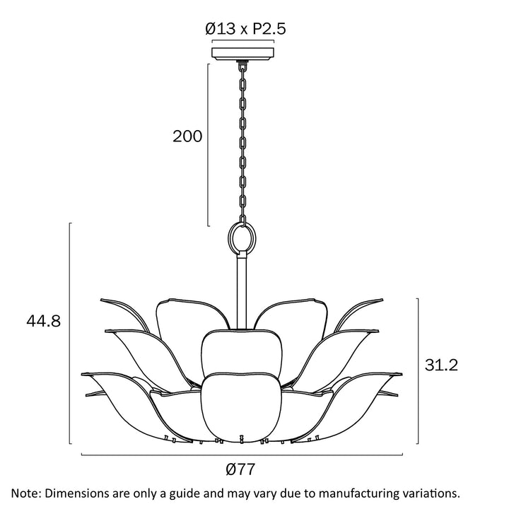 MONTE 12 LIGHT PENDANT