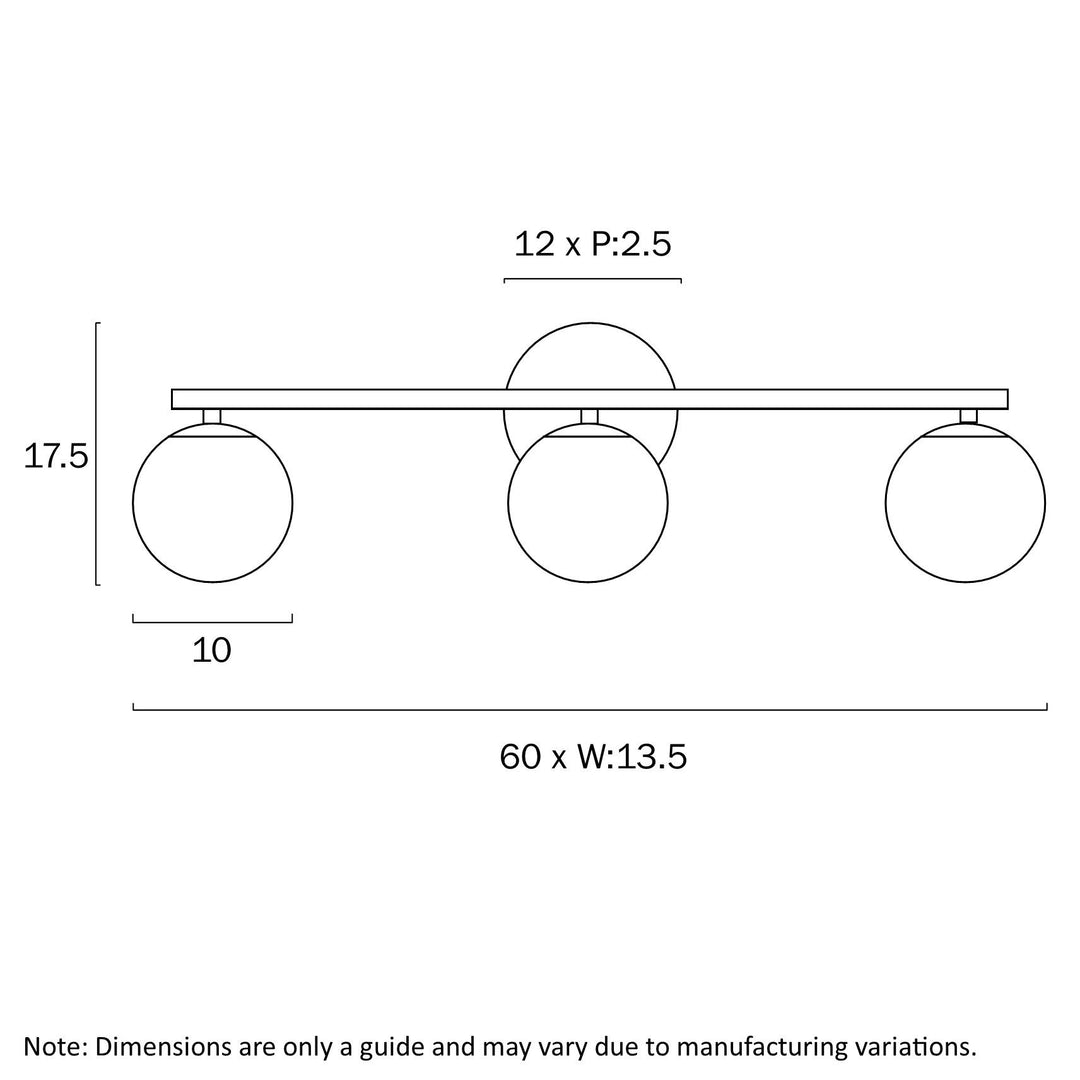 TELBIX MORAN 3 LIGHTS WALL LIGHT