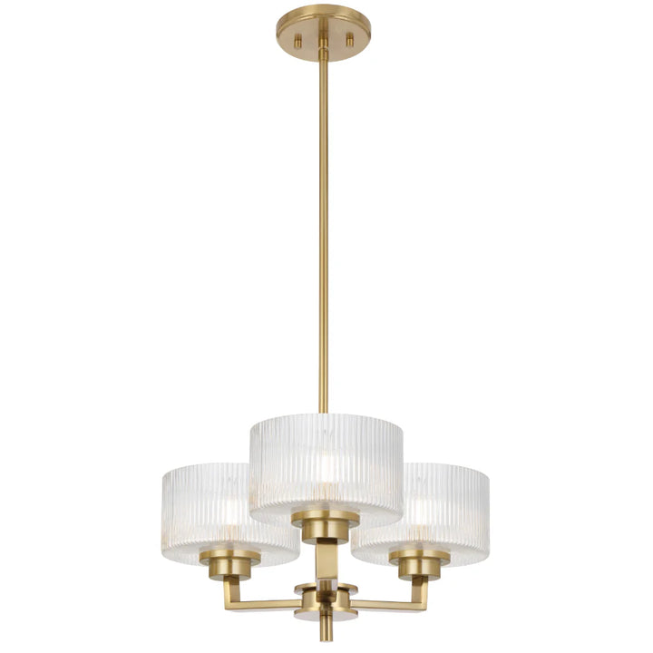 MORENO II 3 LIGHT PENDANT Antique Gold Pendant