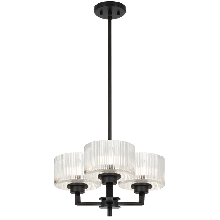 MORENO II 3 LIGHT PENDANT Black Pendant