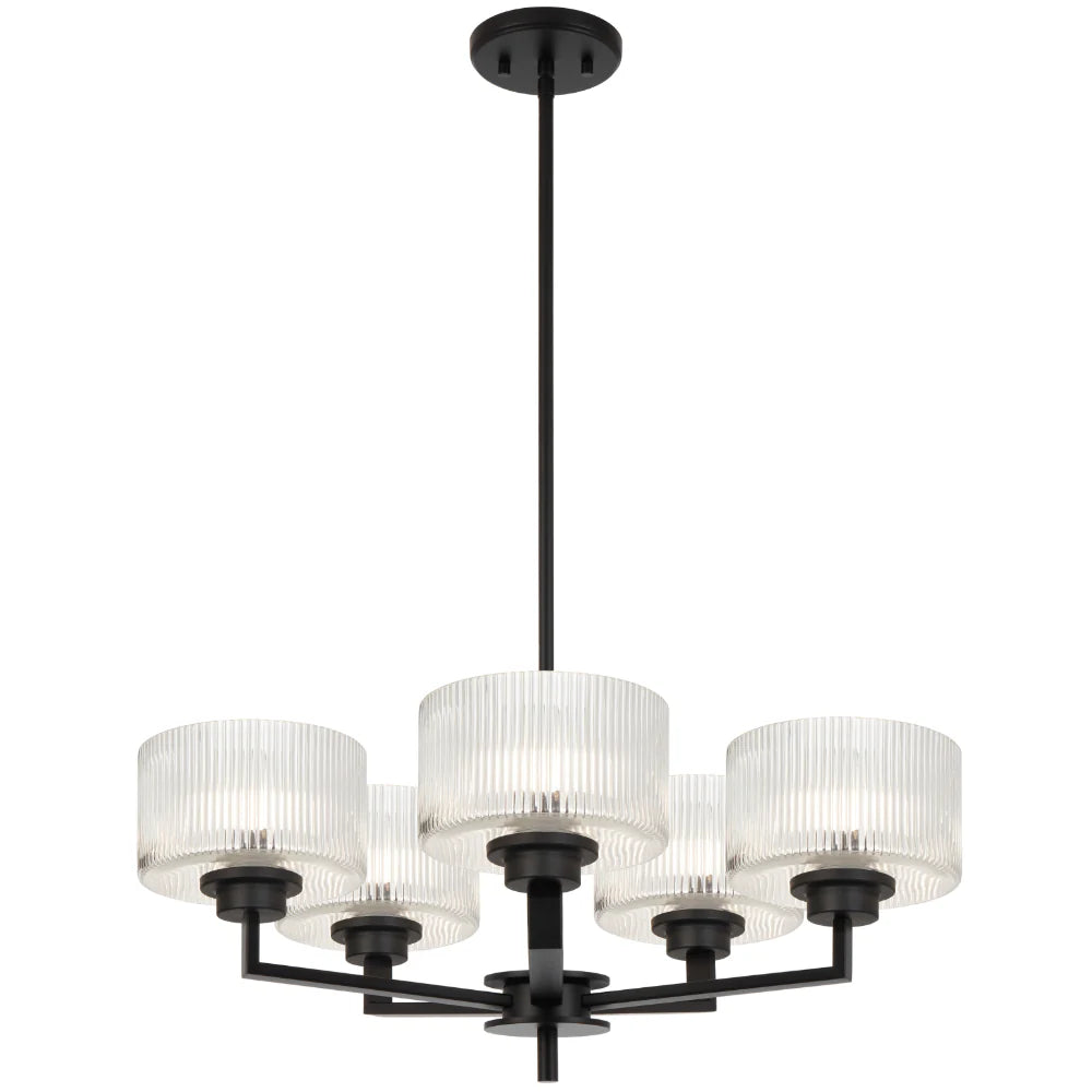 MORENO II 5 LIGHT PENDANT Black Pendant
