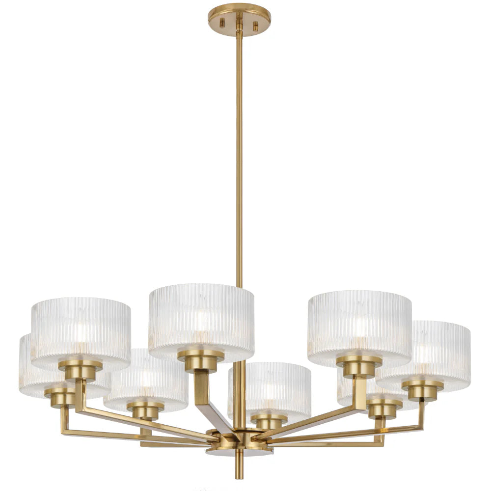 MORENO II 8 LIGHT PENDANT Antique Gold Pendant