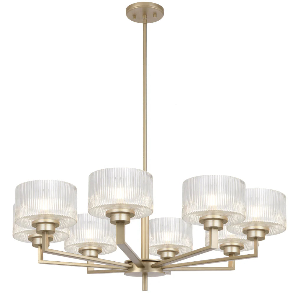 MORENO II 8 LIGHT PENDANT Antique Silver Pendant