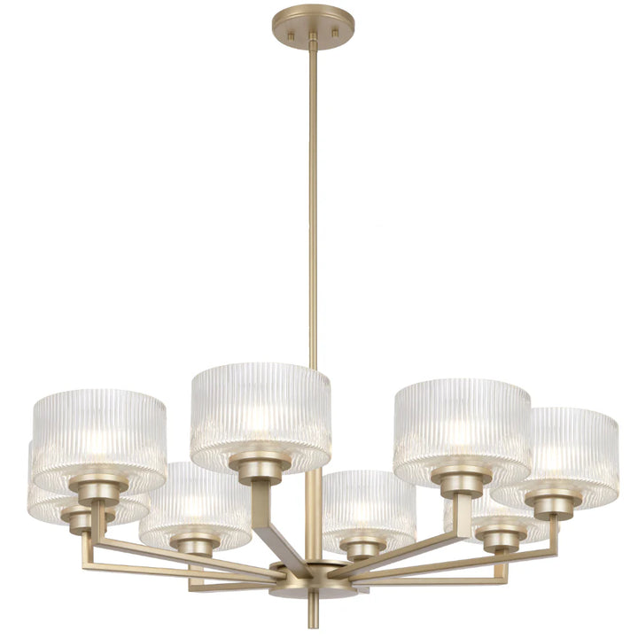 MORENO II 8 LIGHT PENDANT Antique Silver Pendant